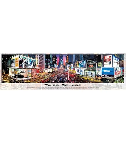 Amazon.com: Buffalo Games Panoramic Times Square New York 750